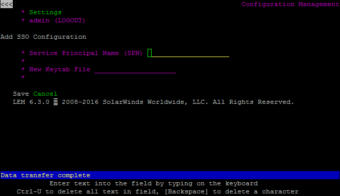 keytab a generate file up on Set in single sign SEM