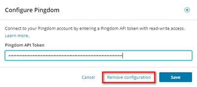 WPM -- Configure Pingdom -- Remove Config WPM -- Configure Pingdom -- Remove Config