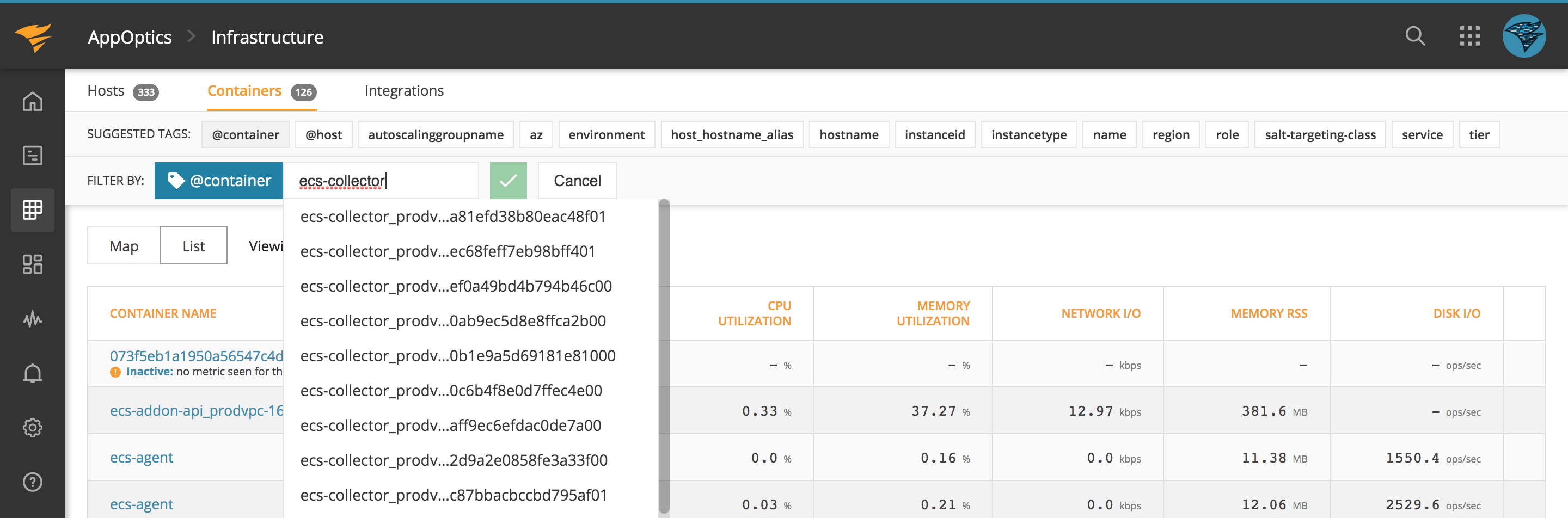 Container aliases and the @container tag