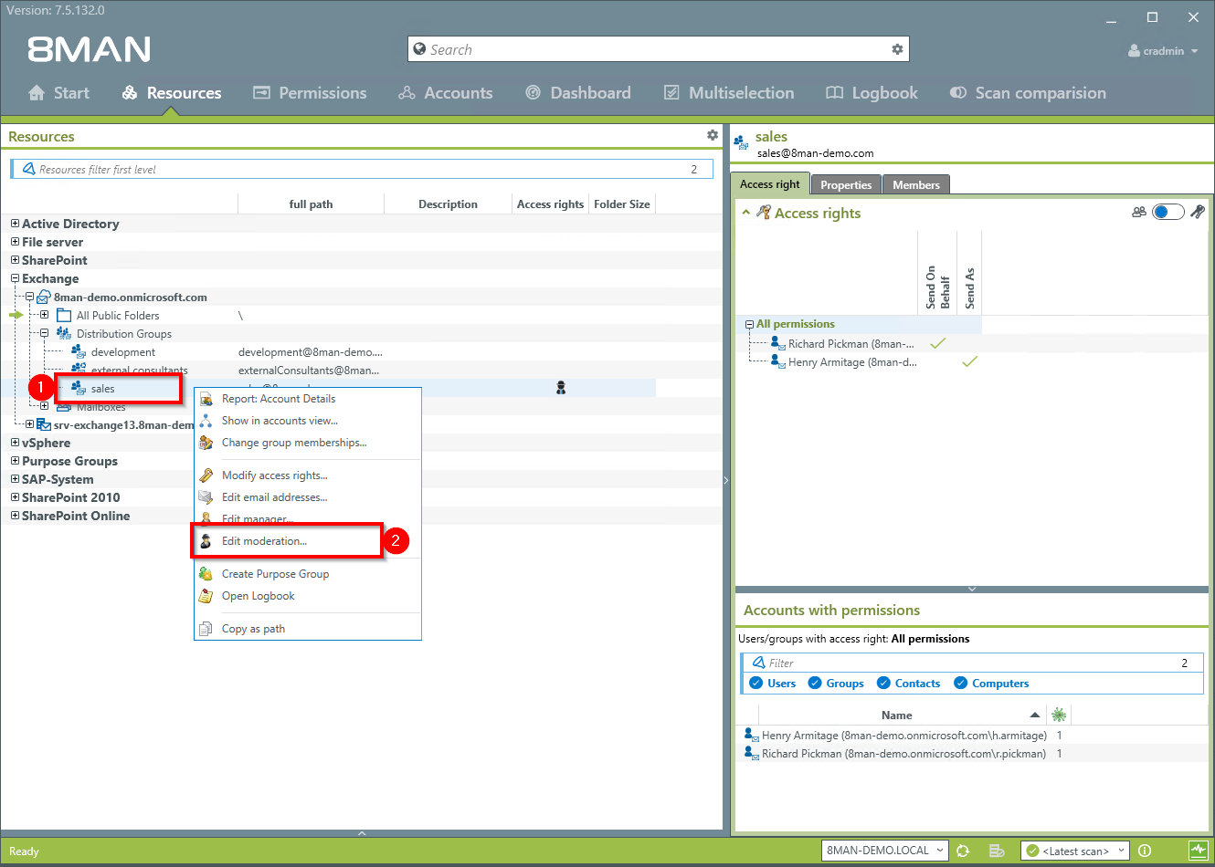 Modify moderation of distribution groups