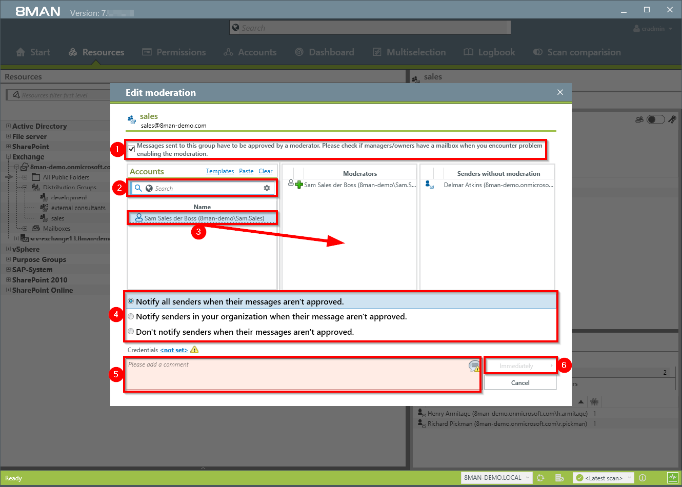 E034-03 Moderation von Verteilergruppen ändern EN