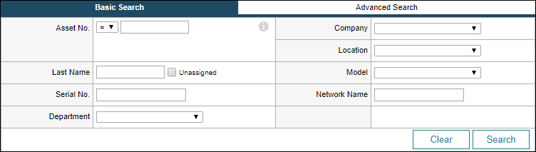 Basic or Advanced search
