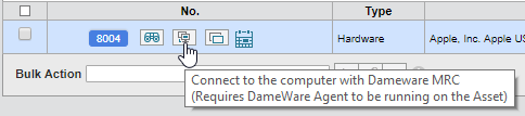 Open Dameware from asset
