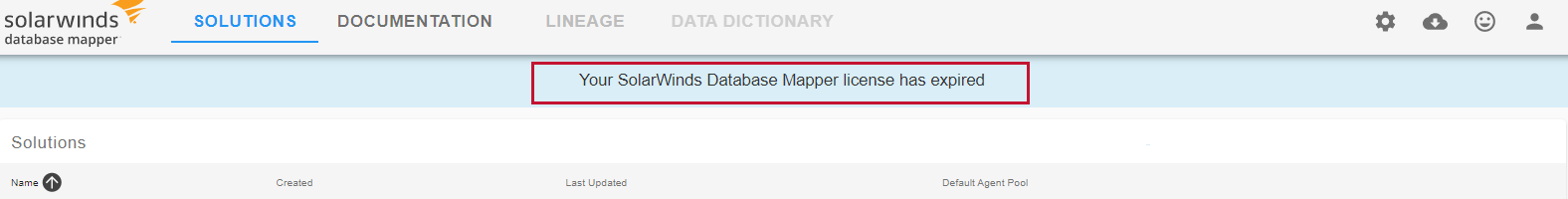 Database Mapper Your license has expired message Version 2022.2 Database Mapper Your license has expired message