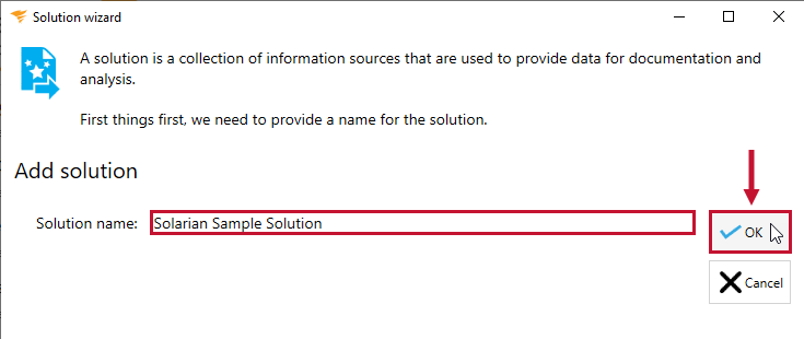 Database Mapper Solution Configuration Tool select Ok to Add Solution Version 2020.128 Database Mapper Solution Configuration Tool select Ok to Add Solution