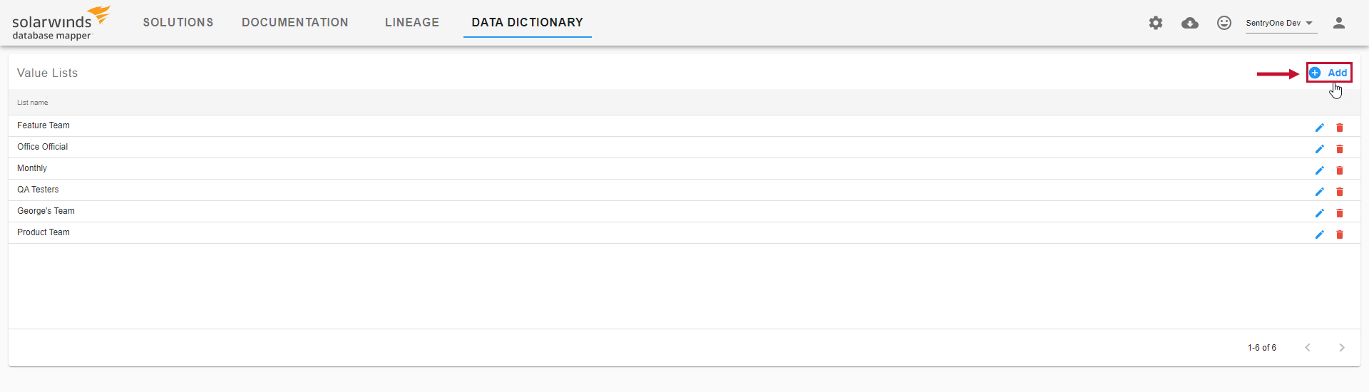 Database Mapper Data Dictionary Value List add list Version 2021.18 Database Mapper Data Dictionary Value List add list