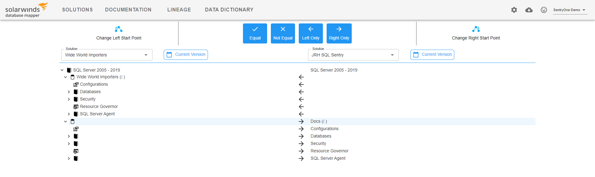 Database Mapper Solution Comparison Version 2022.2 Database Mapper Solution Comparison