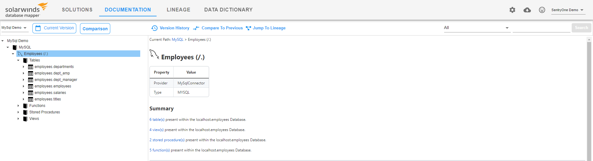 Database Mapper Documentation MySQL database example Version 2022.2 Database Mapper Documentation MySQL database example