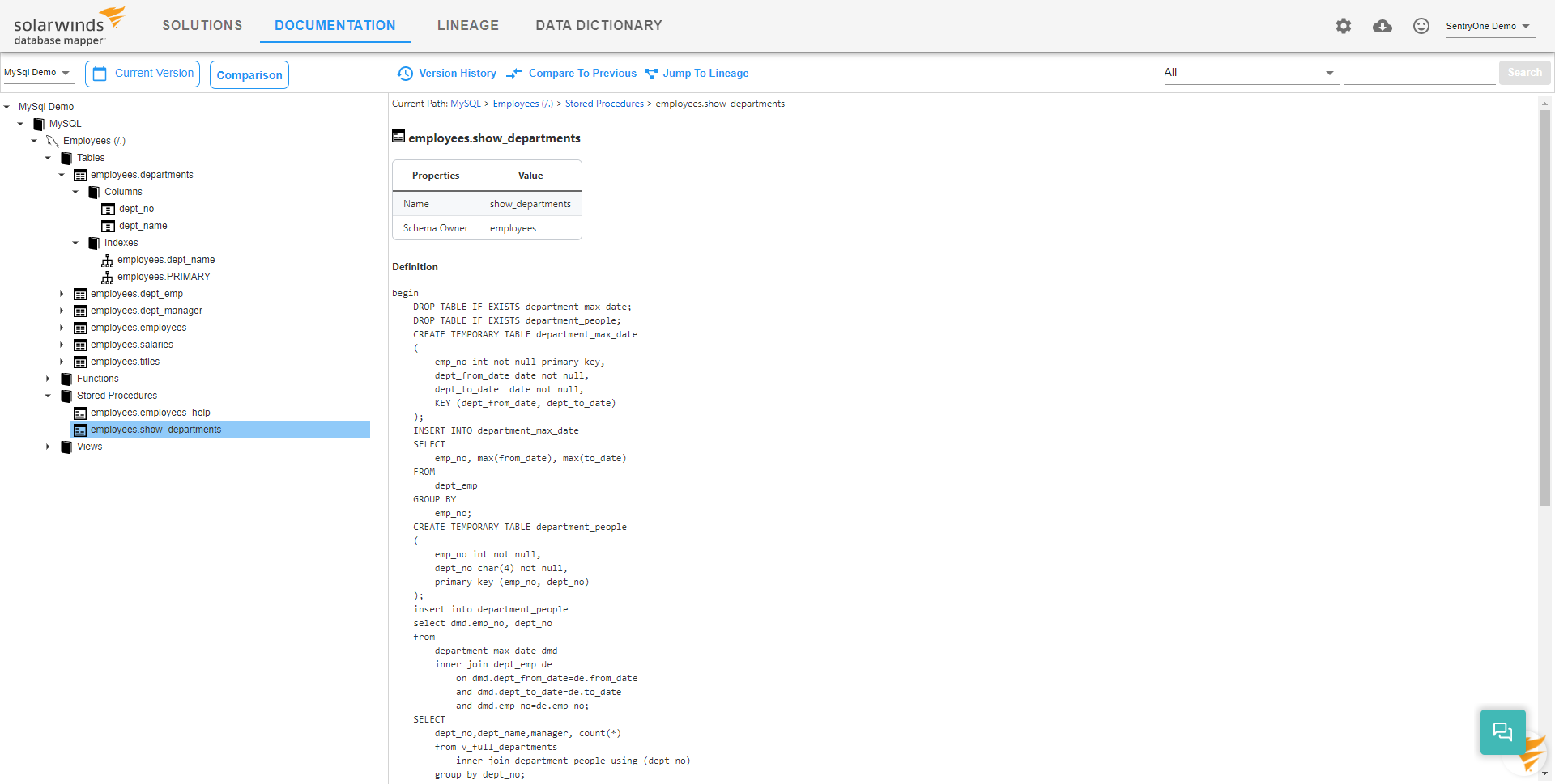 Database Mapper Documentation MySQL Stored Procedure example Version 2022.2 Database Mapper Documentation MySQL Stored Procedure example