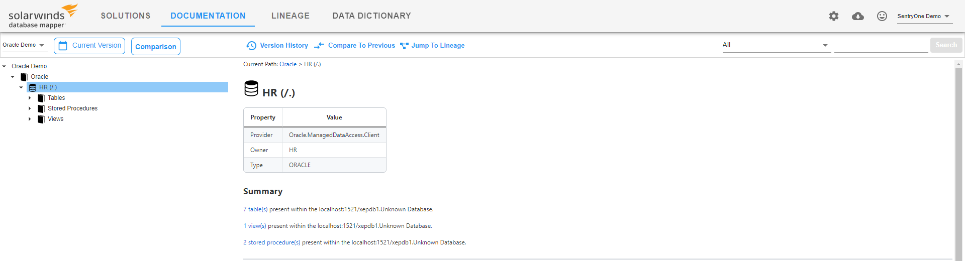 Database Mapper Documentation Oracle database example Version 2022.2 Database Mapper Documentation Oracle database example