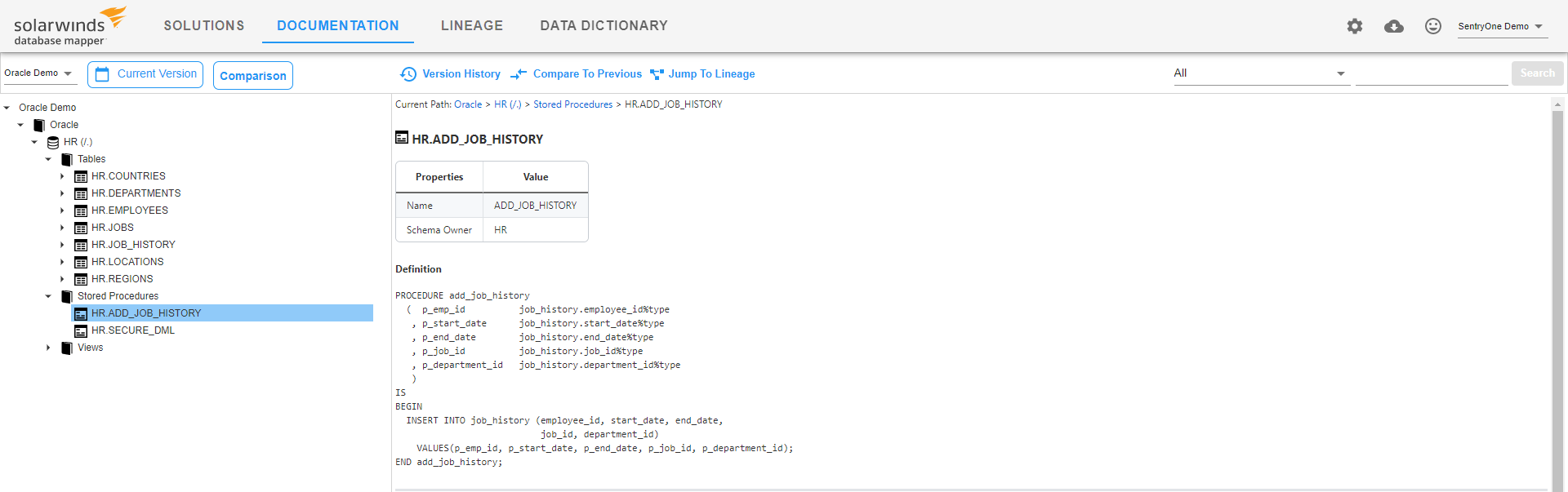 Database Mapper Documentation Oracle stored procedure example Version 2022.2 Database Mapper Documentation Oracle stored procedure example