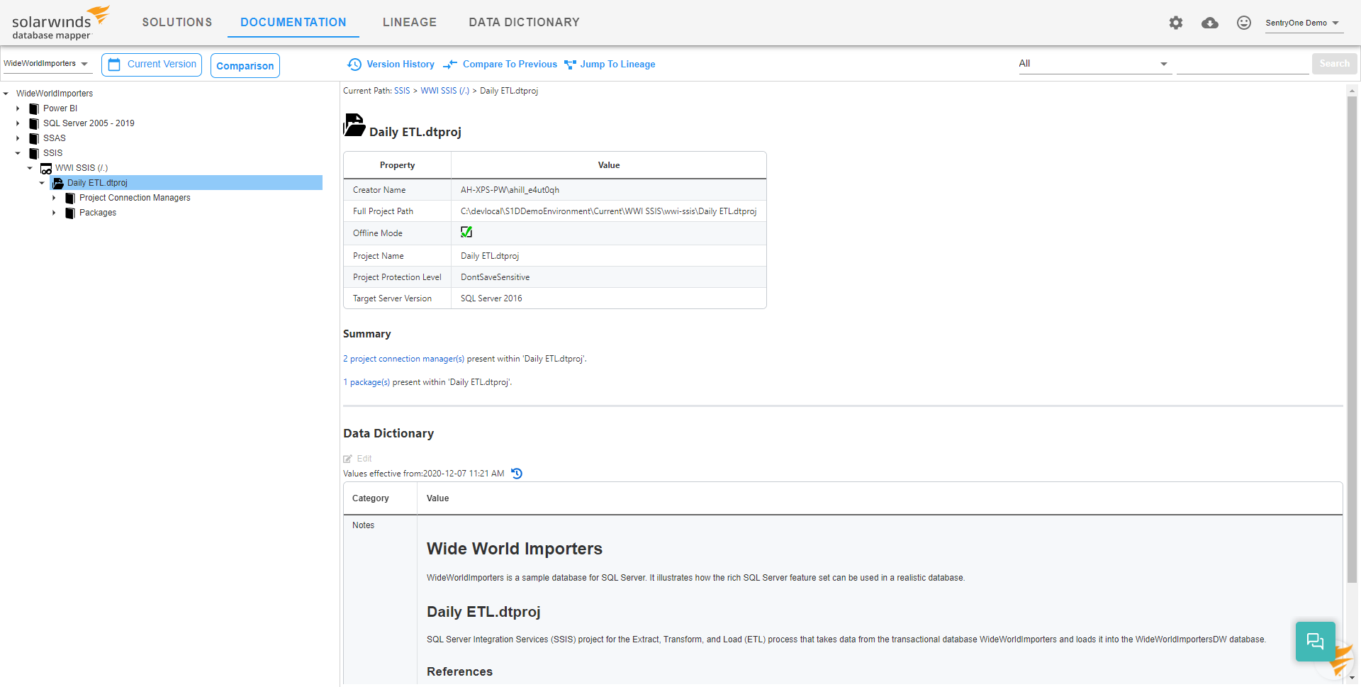 Database Mapper SSIS Project Documentation example Version 2022.2 Database Mapper SSIS Project Documentation example