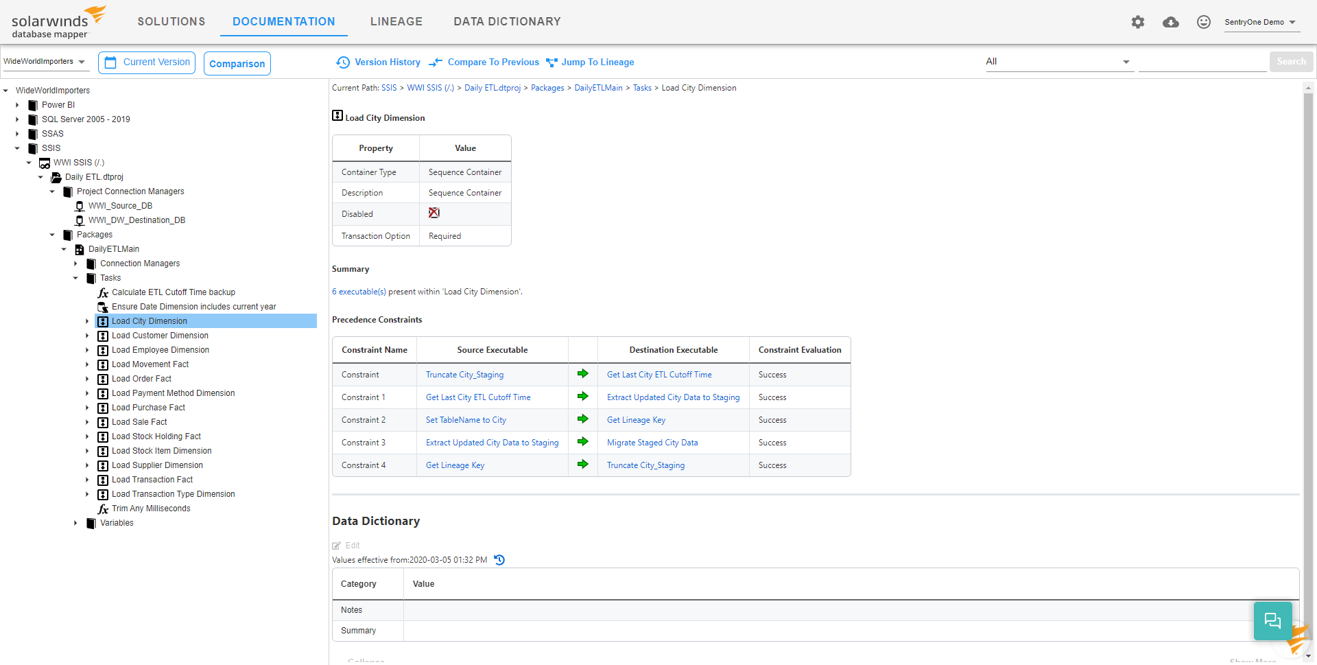 Database Mapper SSIS Package Task Documentation example Version 2022.2 Database Mapper SSIS Package Task Documentation example