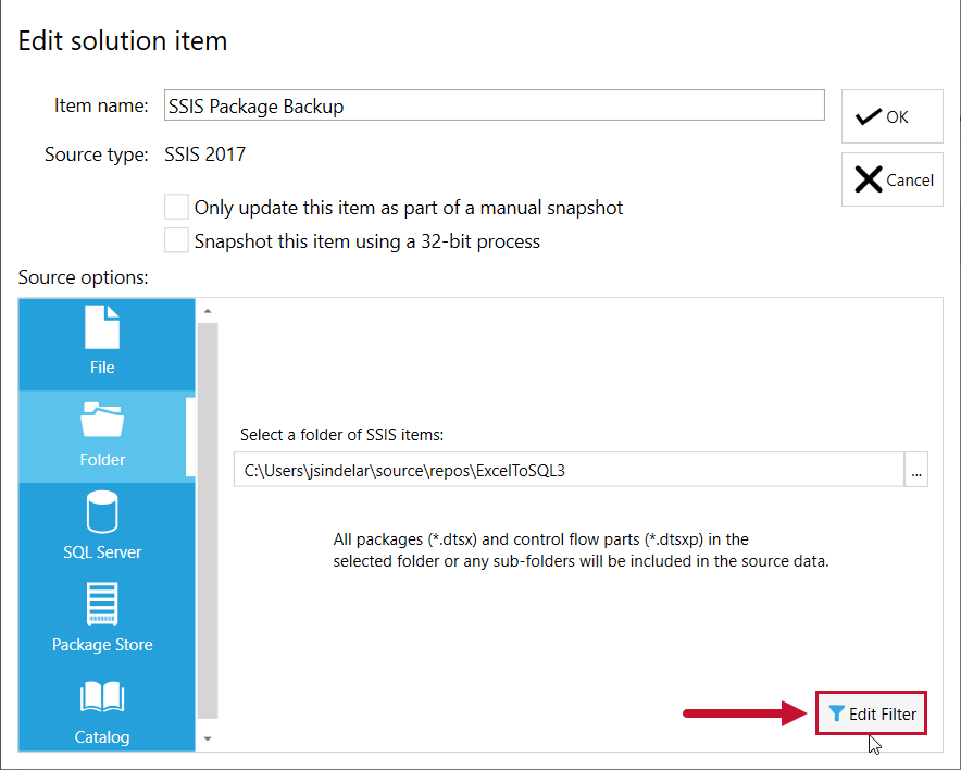 Database Mapper Edit Solution item select Edit Filter Version 2022.2 Database Mapper Edit Solution Item select Edit Filter