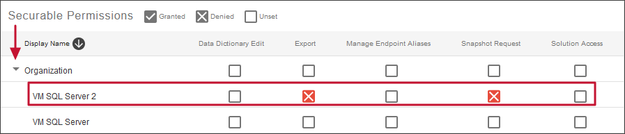 Database Mapper User Settings Securable Permissions expand Organization Version 2022.2 Database Mapper User Settings Securable Permissions expand Organization