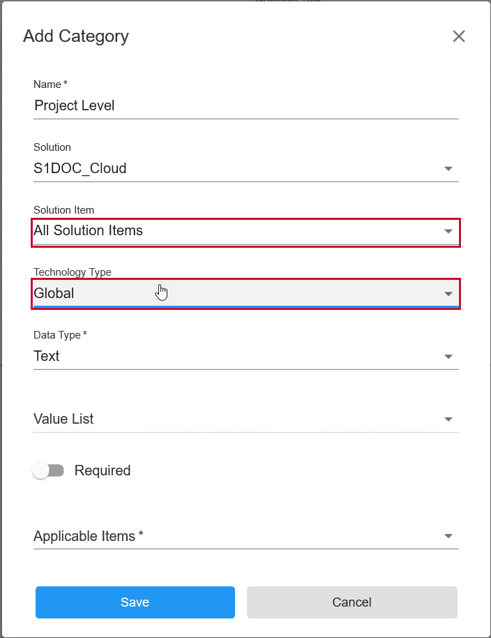Database Mapper Data Dictionary Add Category select Techology Type Version 2021.18 Database Mapper Data Dictionary Add Category select Technology Type