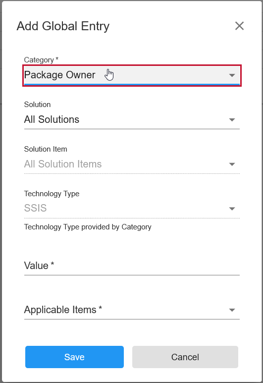 Database Mapper Data Dictionary Add Global Entry select Category Version 2021.18 Database Mapper Data Dictionary Add Global Entry select Category