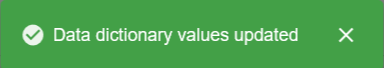 Database Mapper Lineage values updated dialog Version 2021.18 Database Mapper Lineage values updated dialog