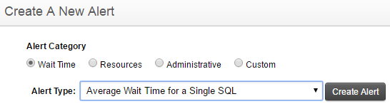 Create a DPA alert to monitor SQL statement execution time
