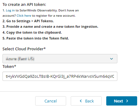 Connect DPA to SolarWinds Observability SaaS with Platform Connect