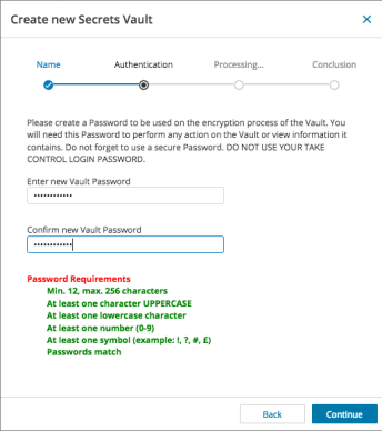 Vault Passcode Password Secrets Vaults
