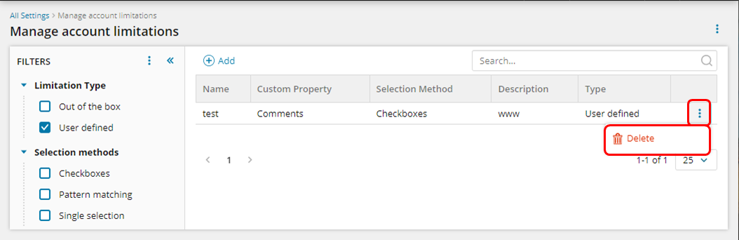 Click three dots and then select Delete Click three dots and then select Delete