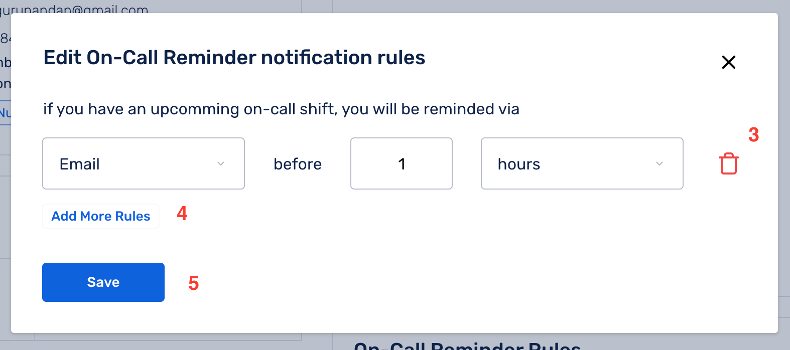 on call management via on call notification rules in Squadcast