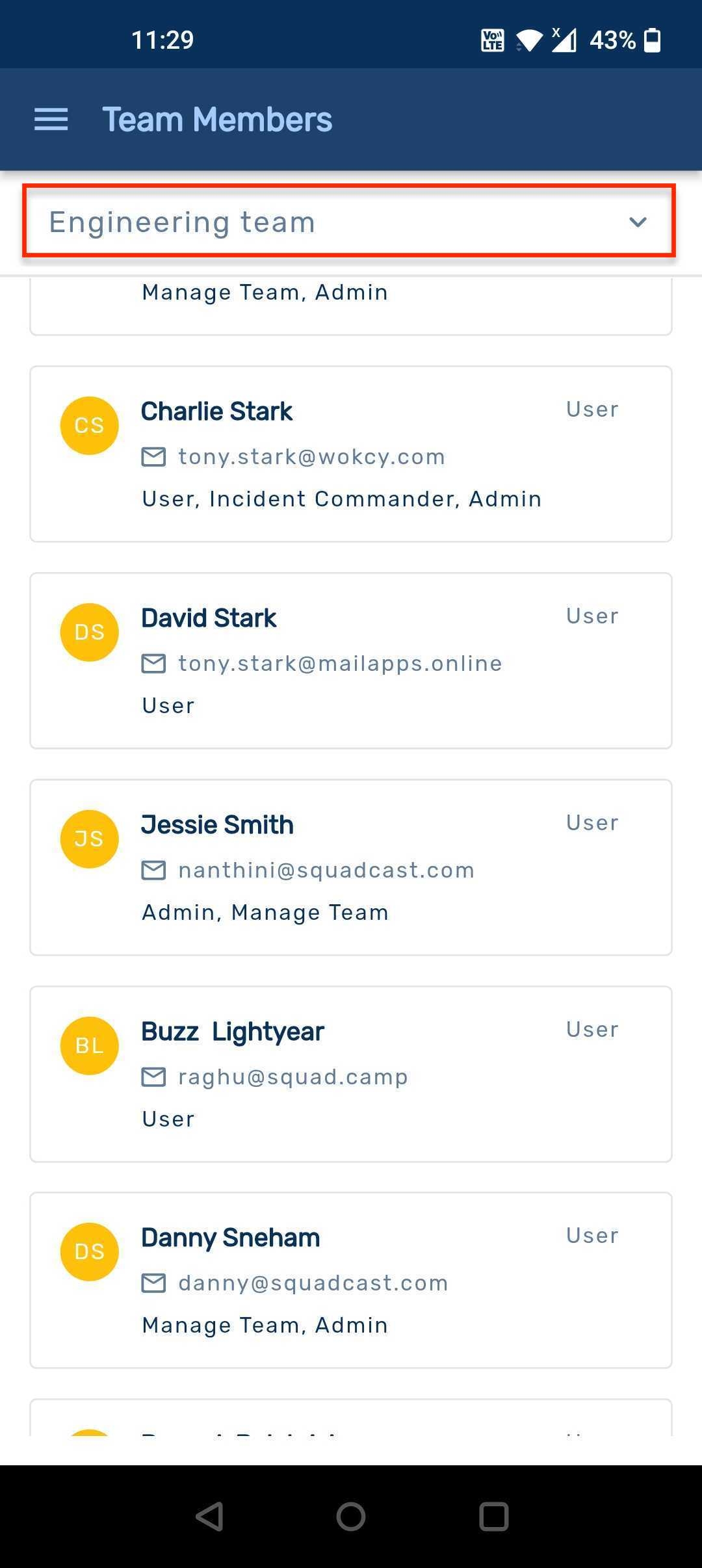Manage alert settings for Squadcast mobile app