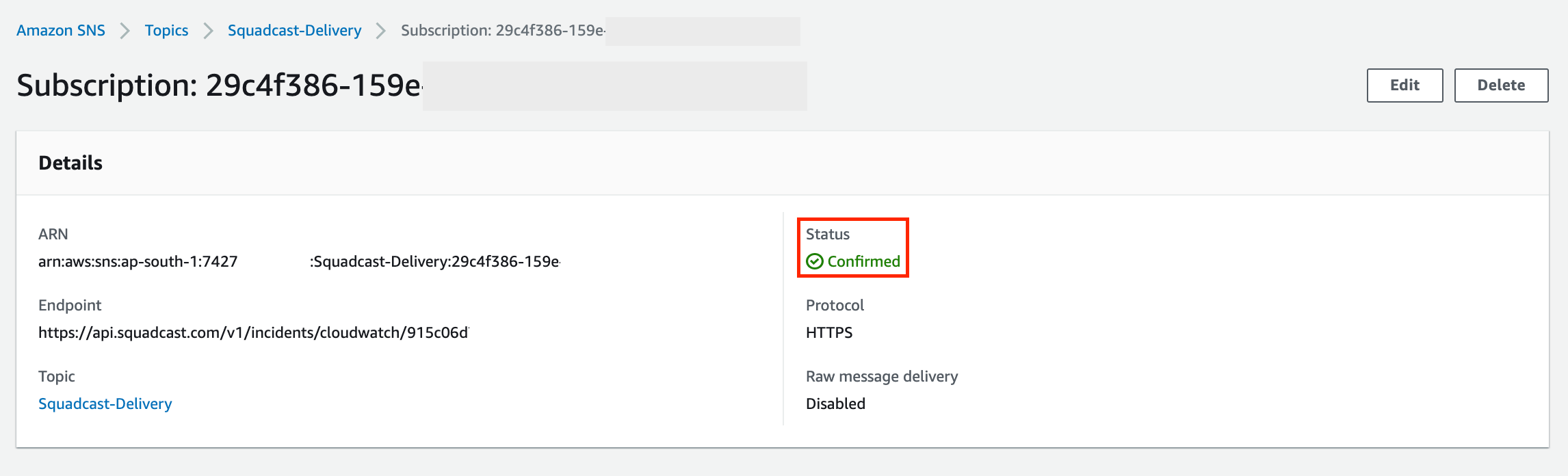 Confirmation of Subscription: Verify immediate change from PendingConfirmation to Confirmed by refreshing the page