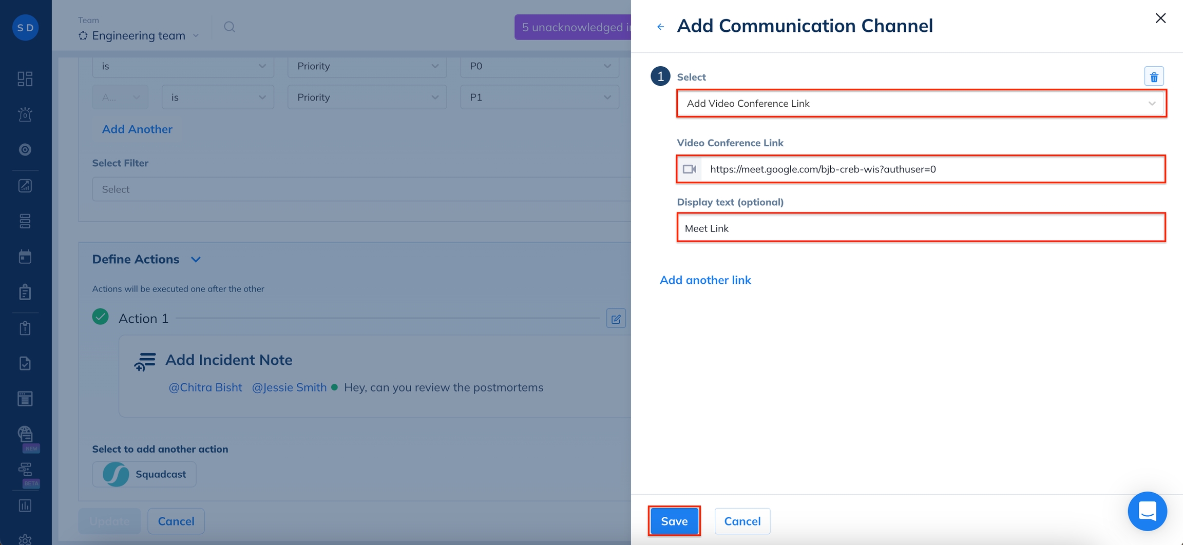 Image. Add the communication links
