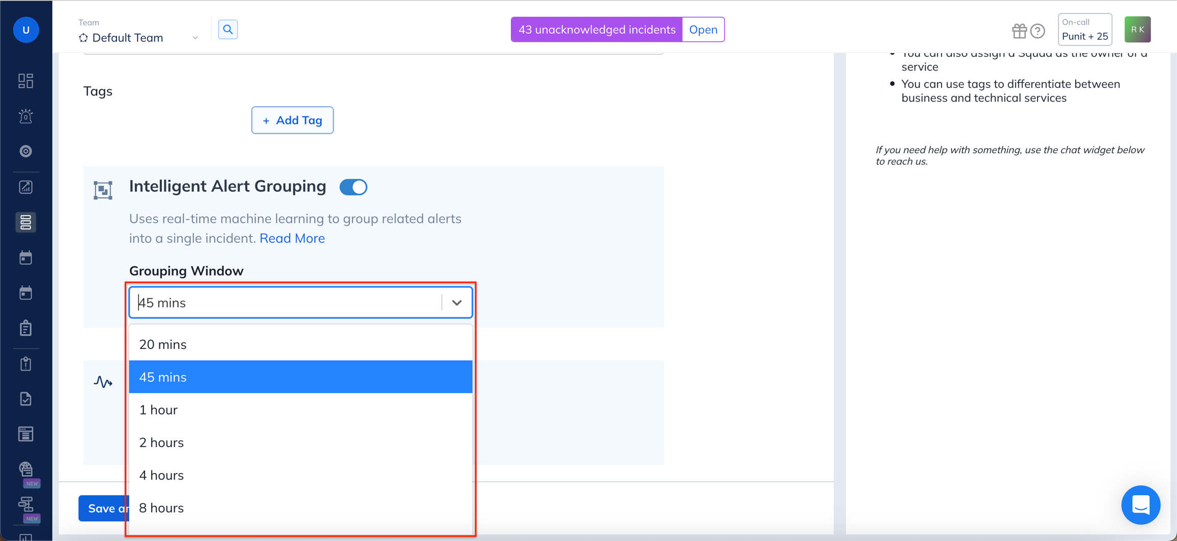 Image. Setting Grouping Window