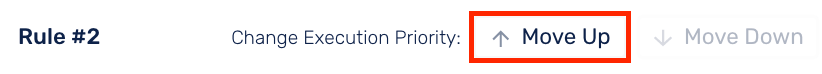 Change rule execution priority