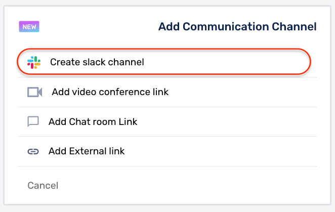 Add Communication Channels in Squadcast