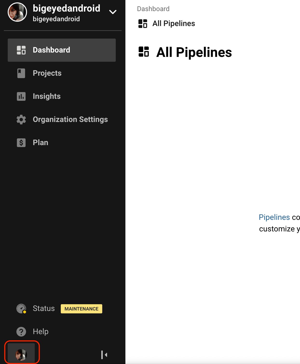 Click to copy the API token