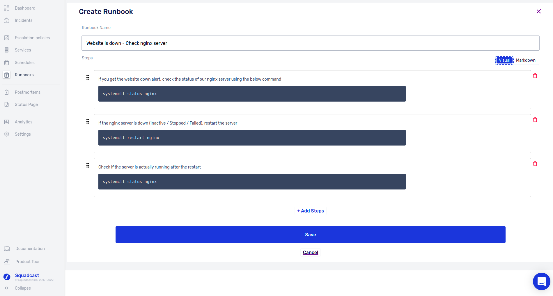 Add steps in the Rubooks