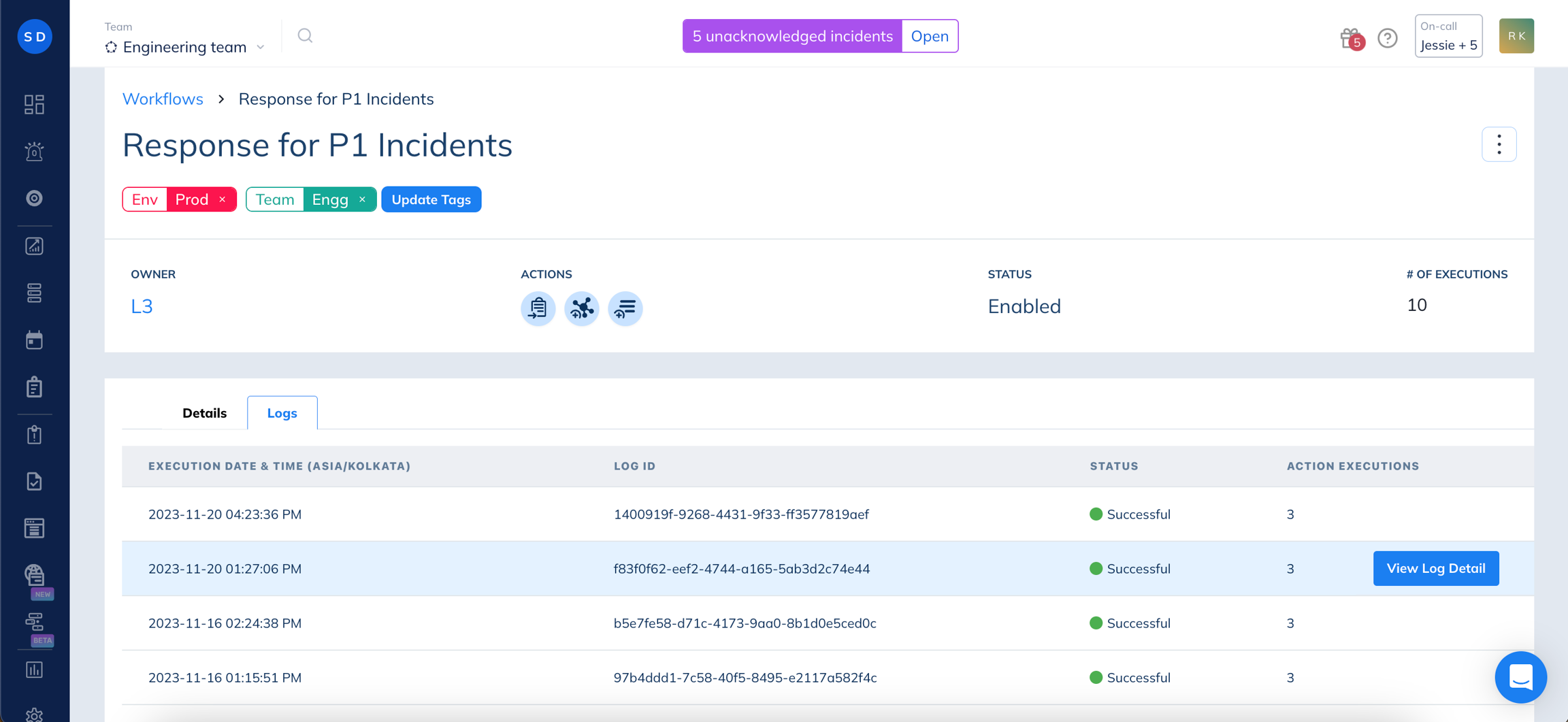 Image. View Logs