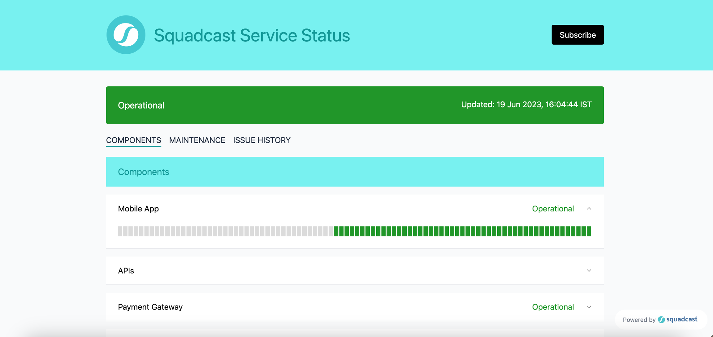 Status Page Theme