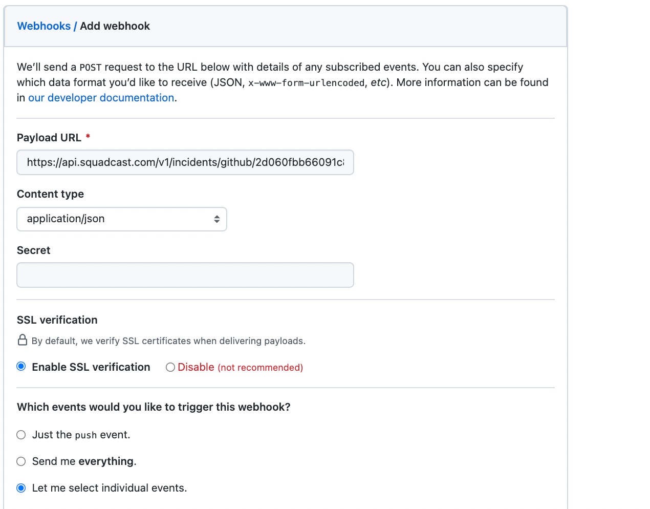 How to add a Webhook in GitHub