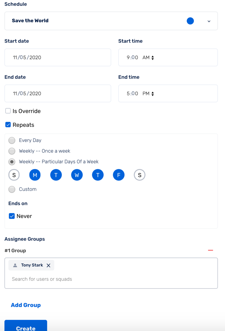 Create Complex Schedules Easily