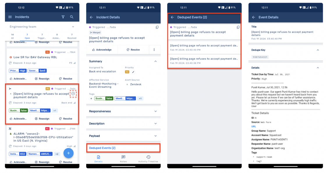 Deduped Events Now Available in Mobile App