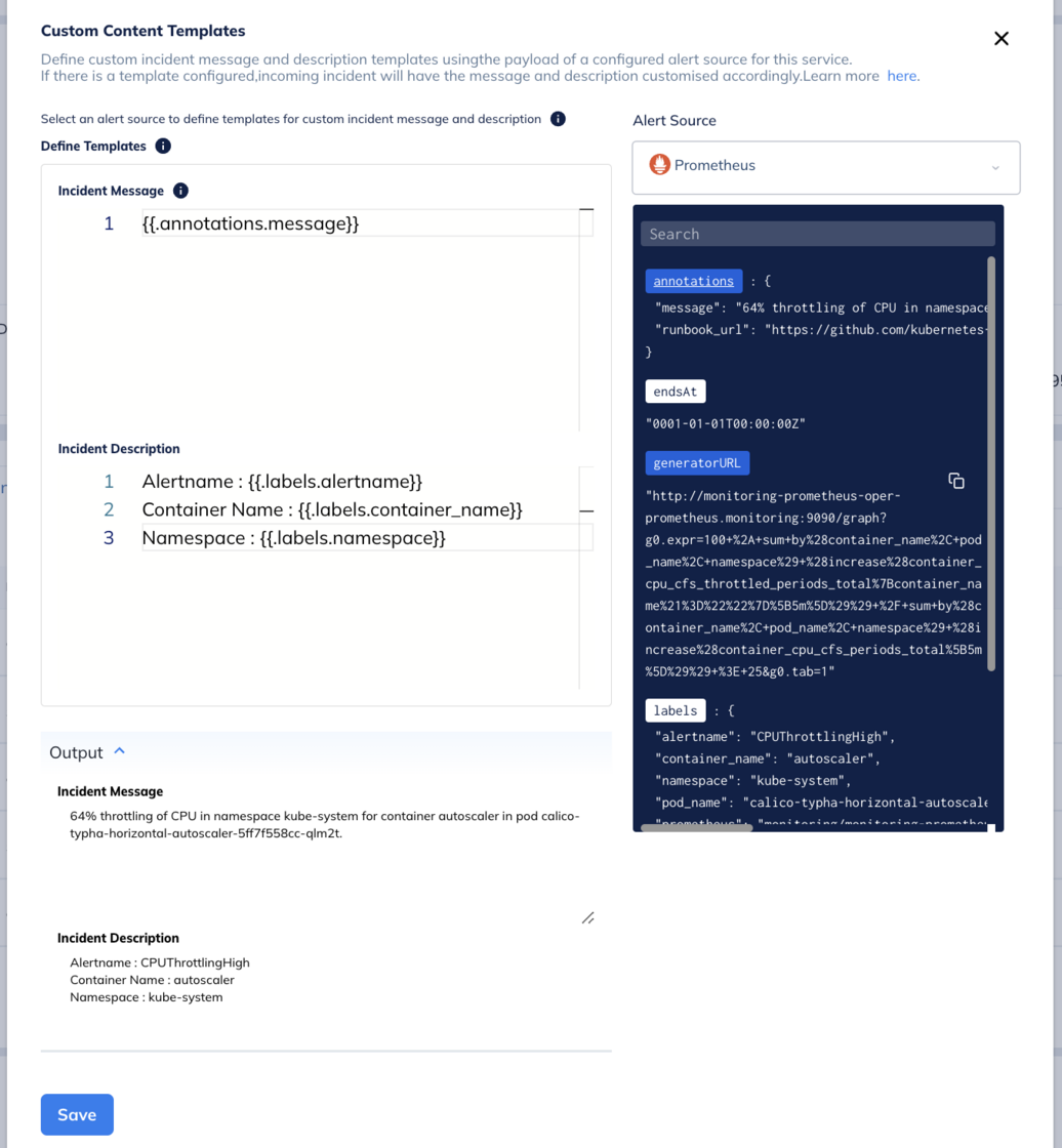 Custom Content Templates