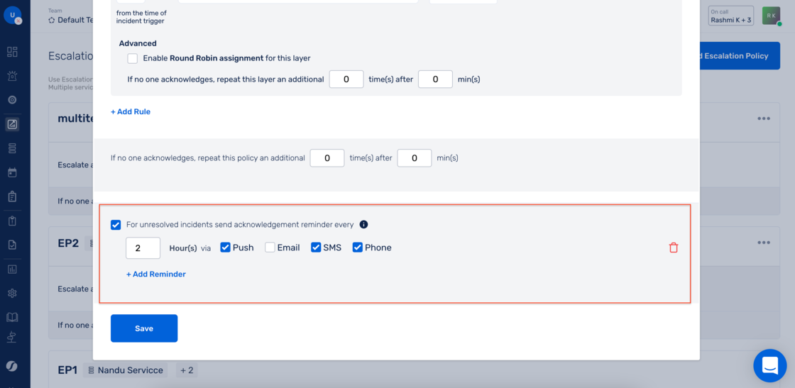 Re-Notify Acknowledged Incidents