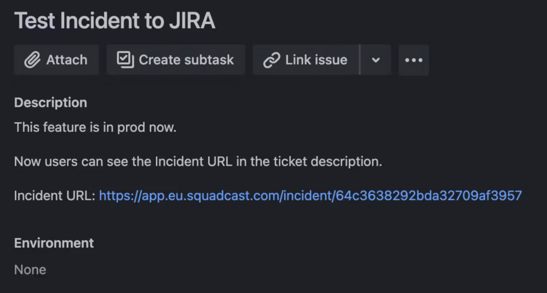 Access Squadcast Incidents Directly from Jira Tickets