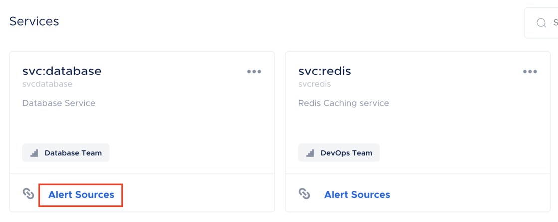 Add Multiple Alert Sources for a Service