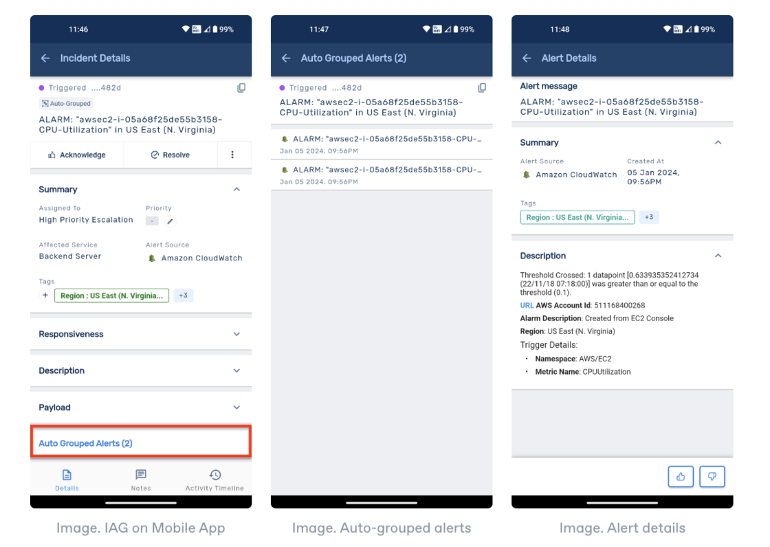 Intelligent Alert Grouping in Mobile App