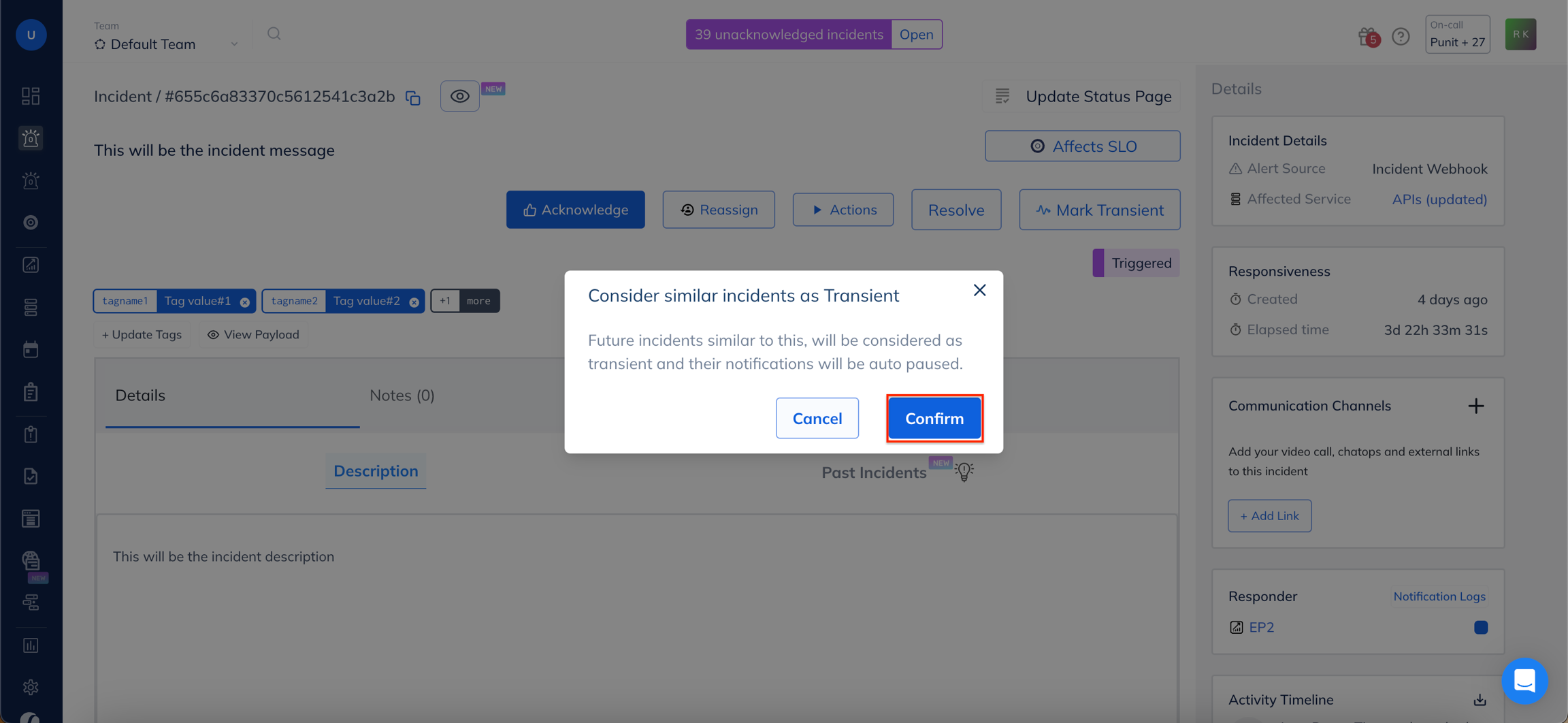 Image. Confirm action
