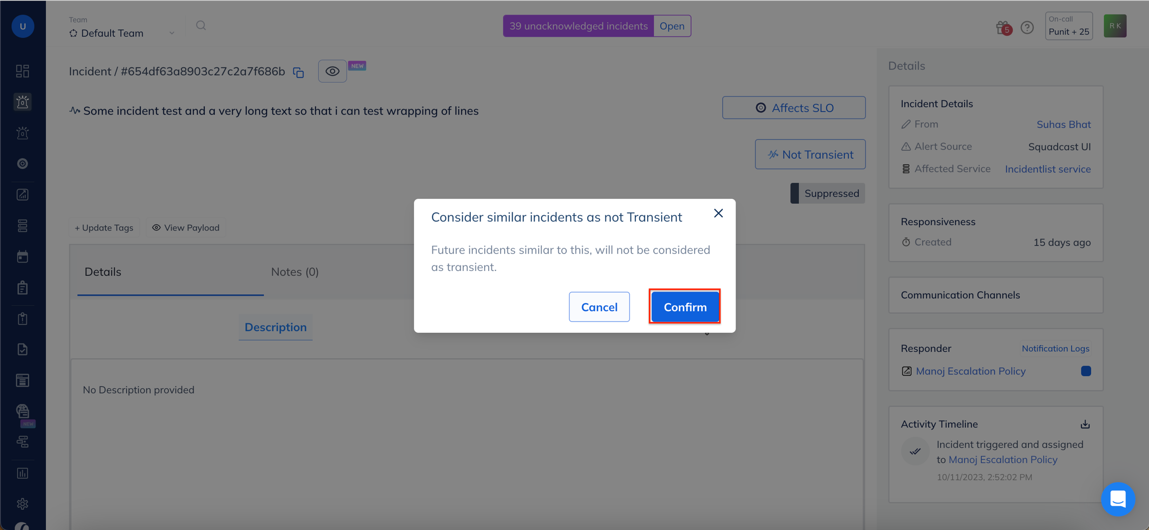 Image. Confirm action