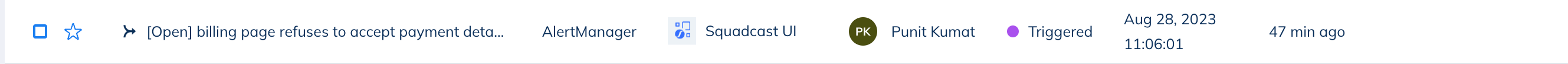 Merge Incidents in Squadcast for Incident Management