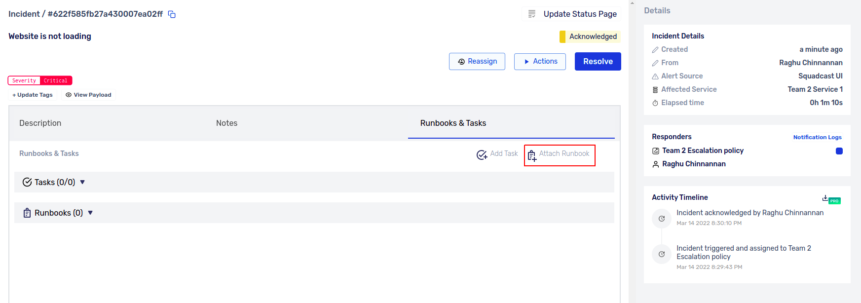 Save created Runbook