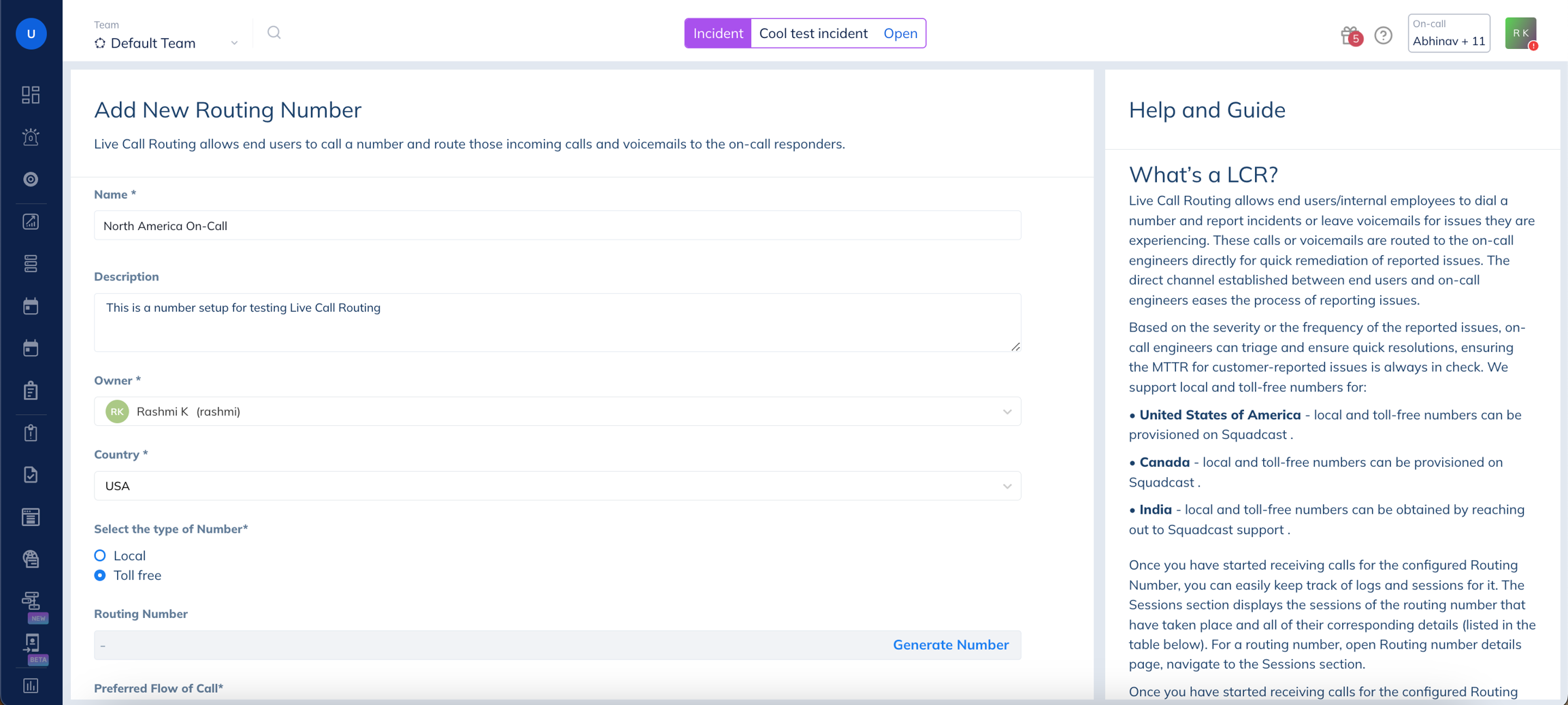 Image. Configure a new Routing Number